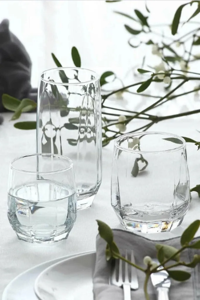 Set de 18 verres pour réception et usage quotidien Hermia Concept