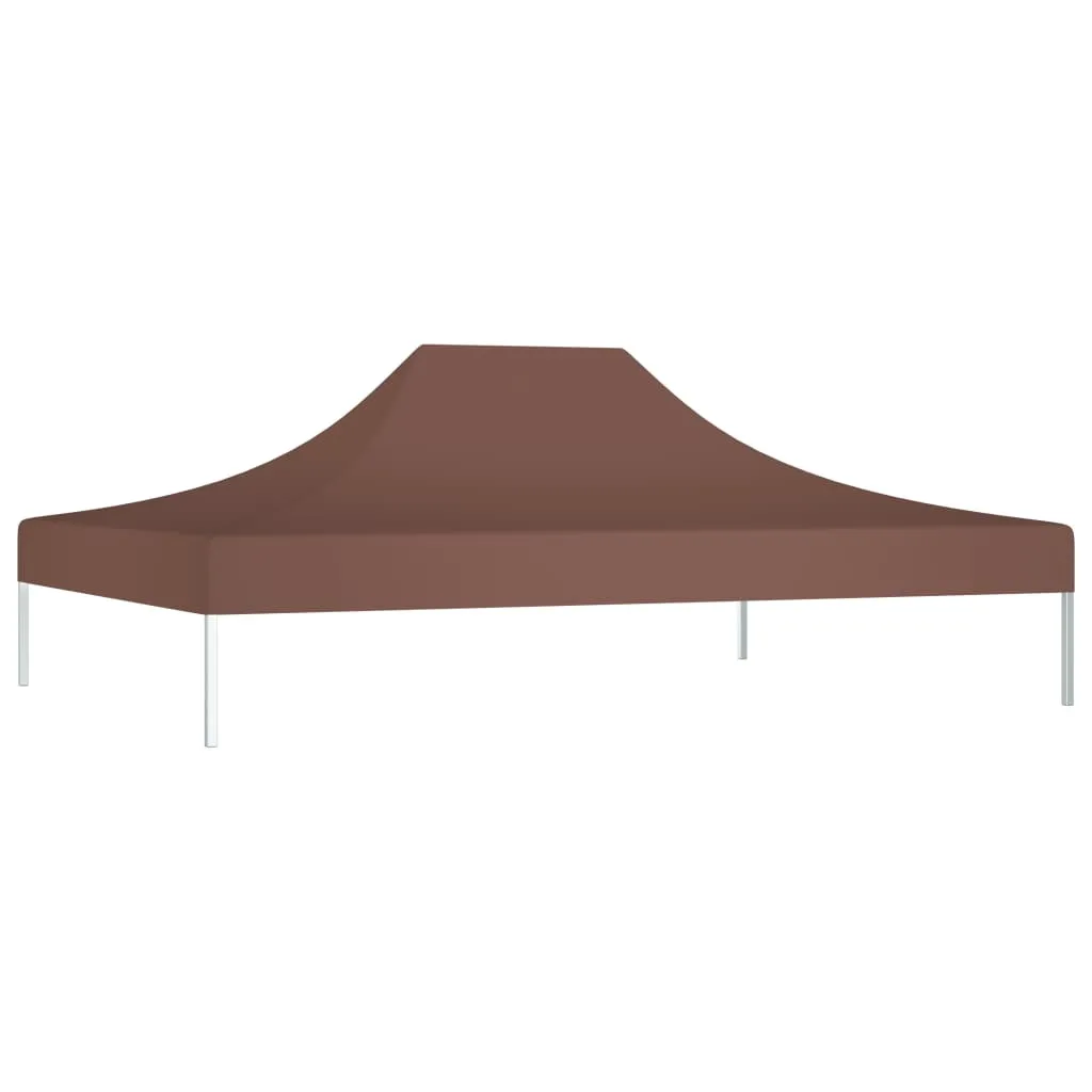 Tetto Gazebo Professionale 4,5x3 Marrone | Telo 270g Impermeabile