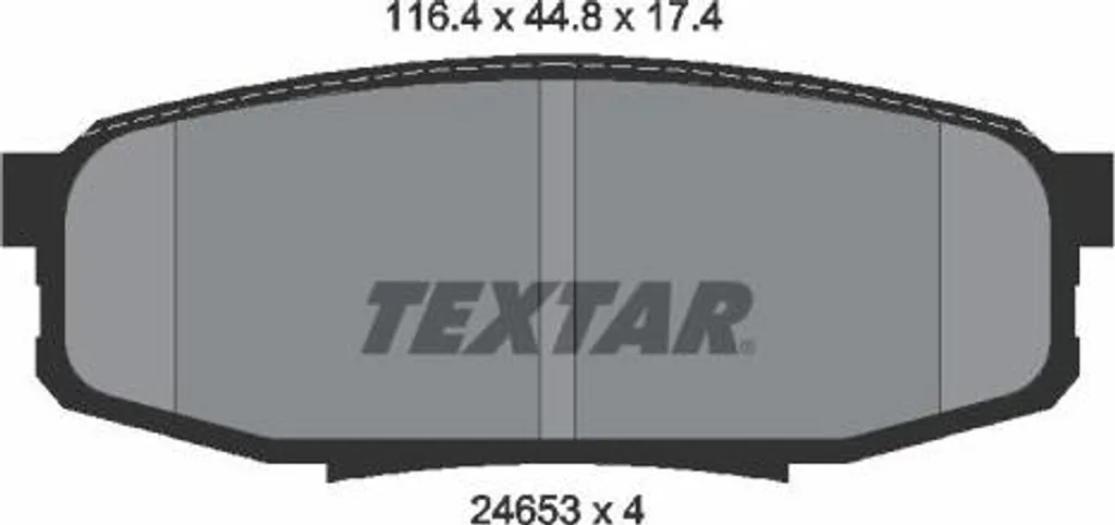Plaquettes de Frein Textar 2465301 pour Land Cruiser et Tundra OE