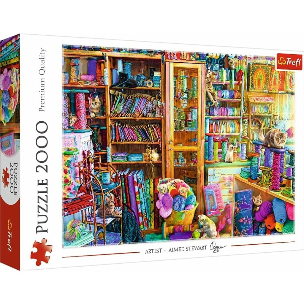 Puzzle Trefl 2000 Paradisul Pisicutelor Immagine del prodotto 