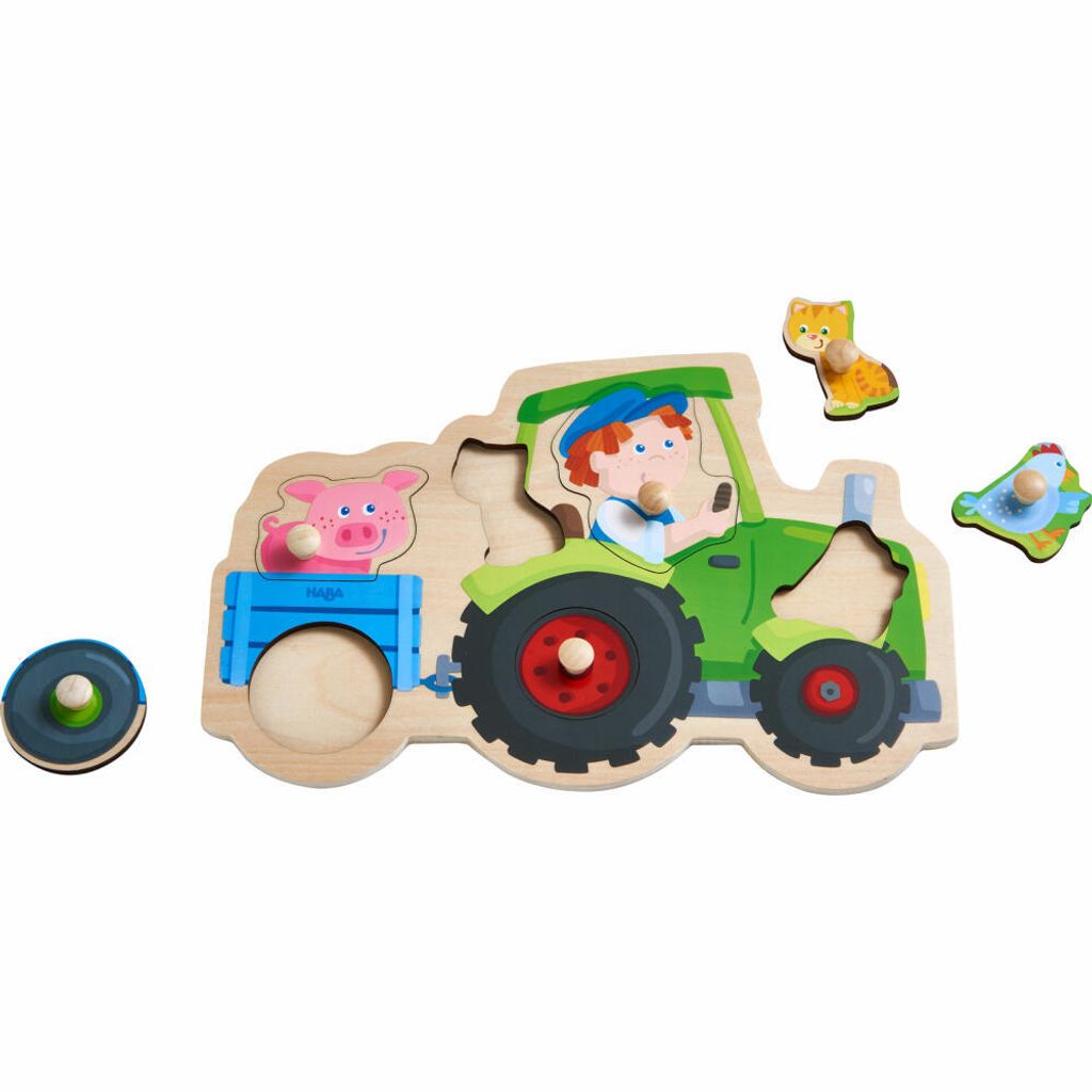 Greifpuzzle Lustige Traktorfahrt Produktbild 