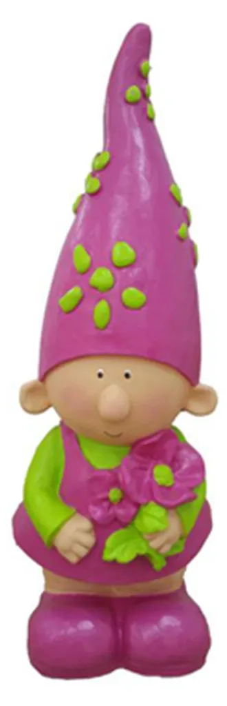 Statue de jardin gnome 80 cm haute visibilité décoration robuste enfant
