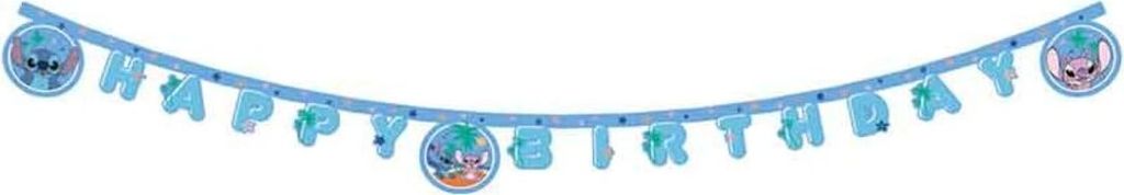 Párty girlanda Stitch a Angel - Happy Birthday - narozeniny Obrázek produktu 3