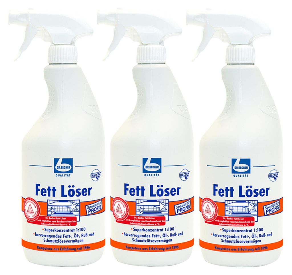 Dr. Becher Fett Löser 1L hochwirksamer Öl- und Fettlöser Produktbild 