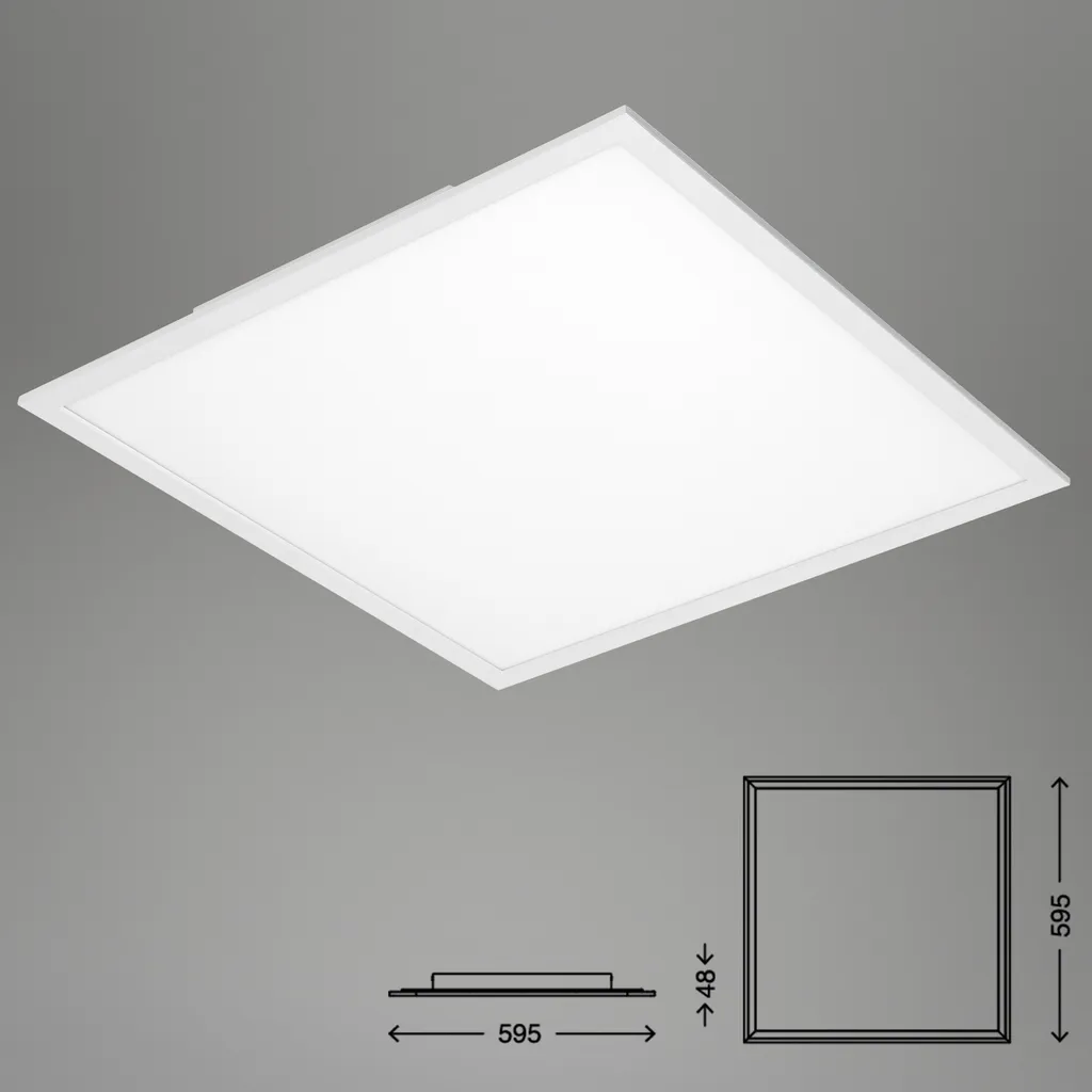 Panneau LED 3800 lm Intensité Variable CCT PIATTO avec Télécommande - 5