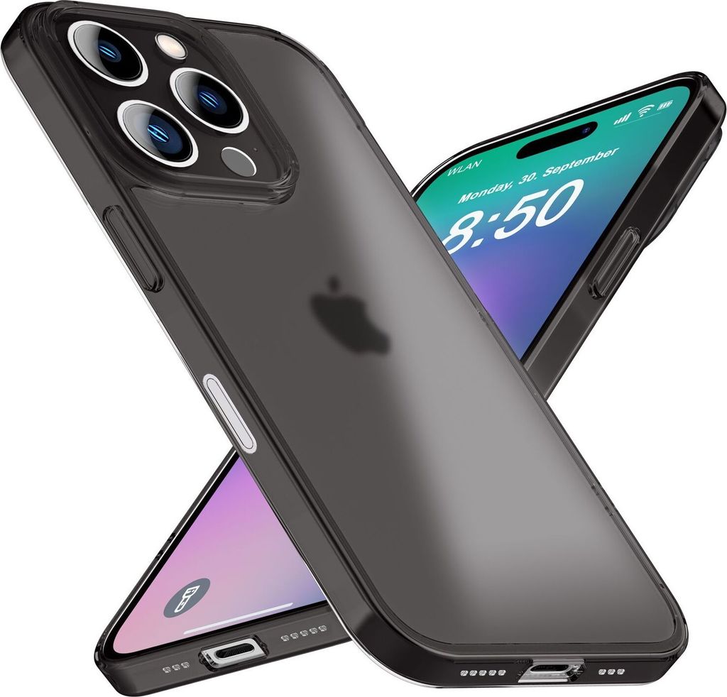 NALIA Ultra Slim Hardcase für iPhone 16 Pro Max – Matt-Transparent & 0.3mm Dünn – PHANTOM (Hauchdünn & Kamera-Schutz) – Marke aus Berlin ...