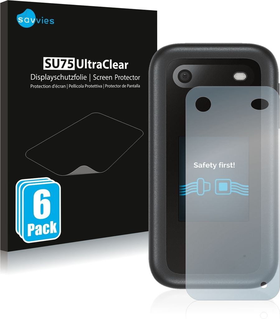 6x Für Nokia 2660 Flip (Rückseite) Schutzfolie Savvies Displayschutz Display Schutz Folie Klar Transparent