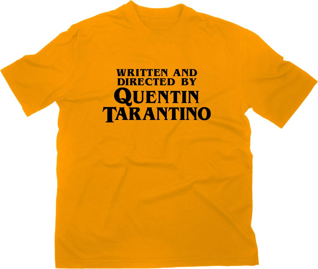 Styletex23 T-Shirt Written And Directed By Quentin Tarantino Fan, gelb, XXL