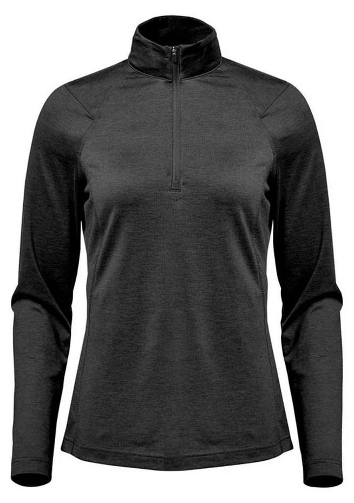 Stormtech - "Milano" Pullover mit kurzem Reißverschluss für Damen FK2458 (L) (Schwarz)