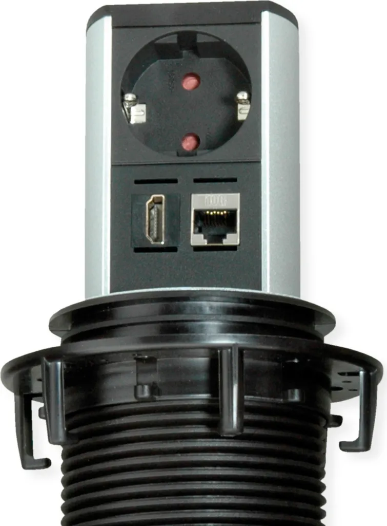 Connectique de Bureau Escamotable HDMI Bachmann Elevator CAT6A