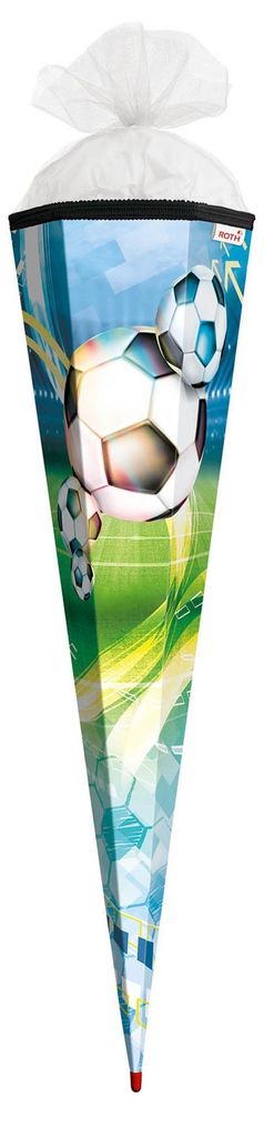 Roth Schultüte 100cm eckig Fußball Produktbild 