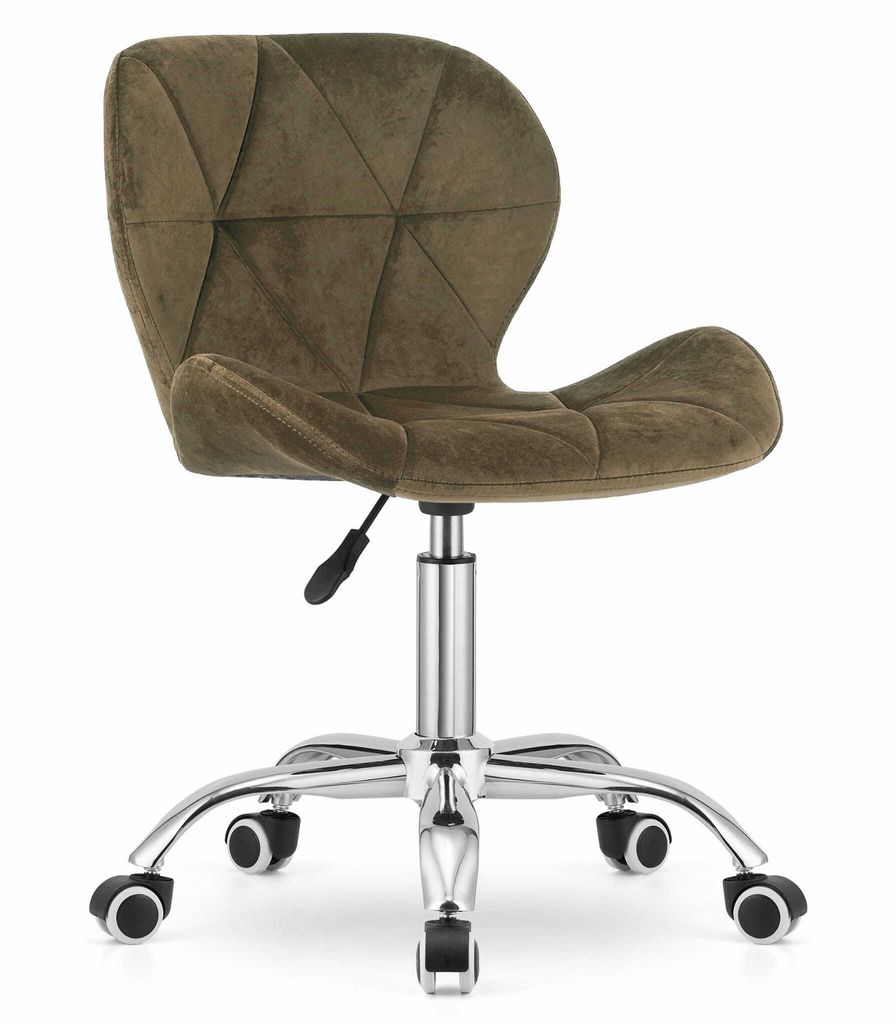 Chaise - Leobert - Avola - Velours Marron - 53,5 X 55 X Image du produit 