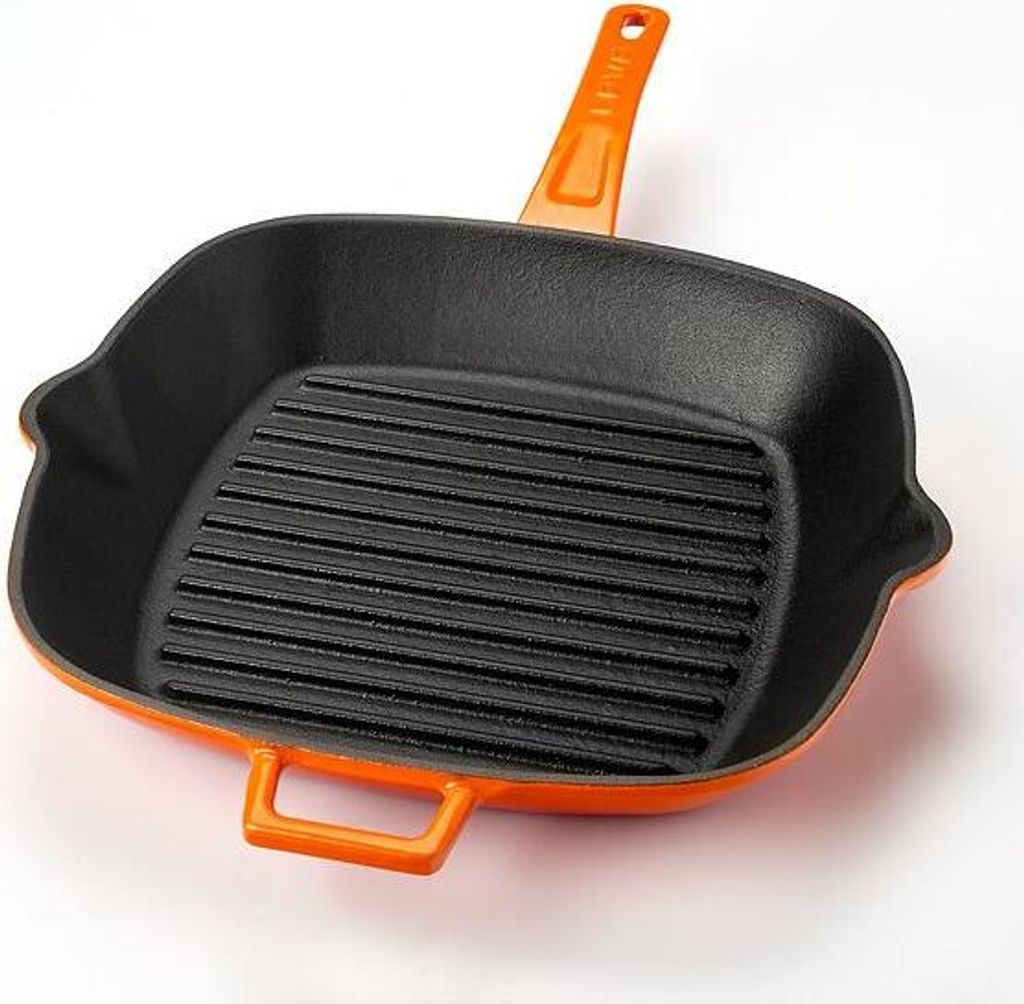 LAVA Metal Grilovací Pánev 26 X 26 cm Litinová Oranžová Obrázek produktu 