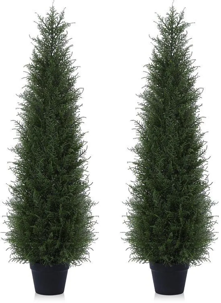 Arbre de cèdre artificiel 120 cm traité UV pour décoration de maison