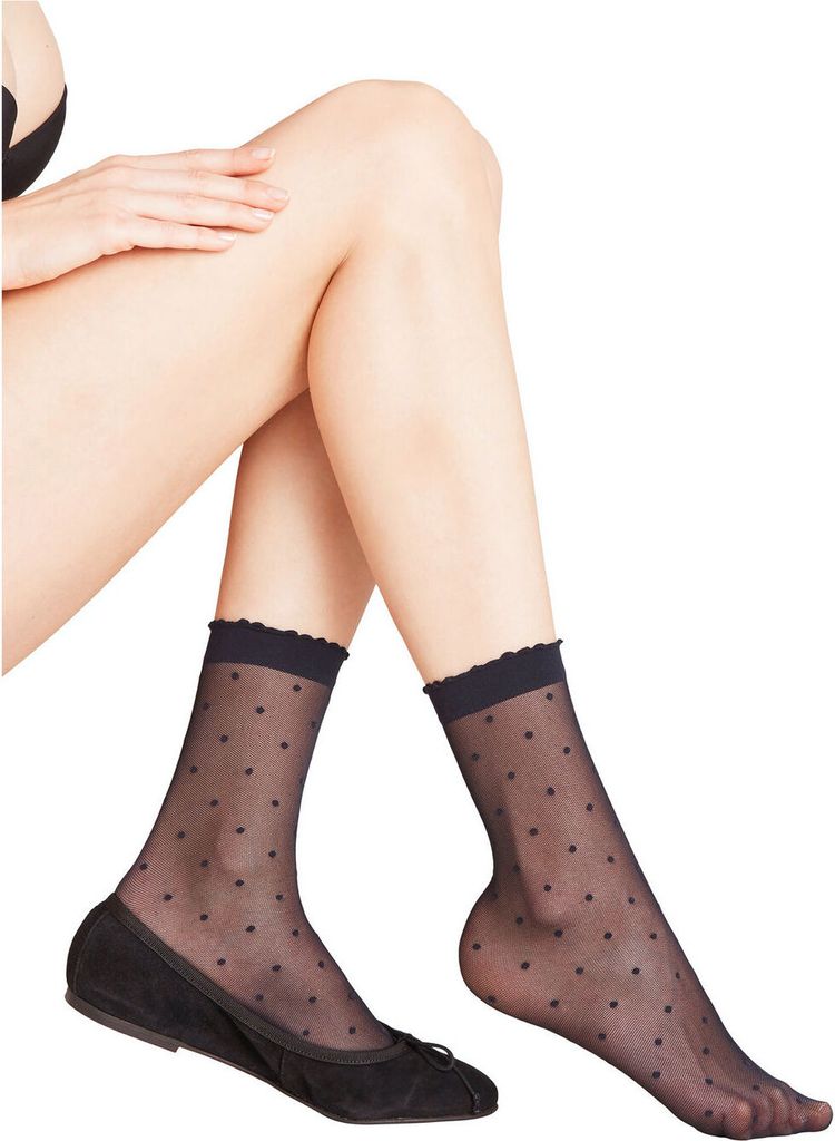 FALKE Dot 15 DEN dames sokjes, marine blauw (marine)