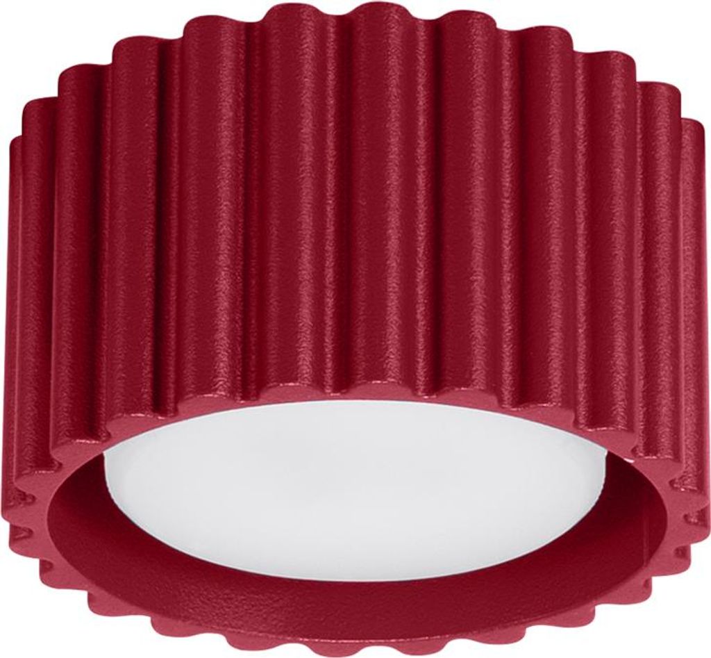 Plafond AURA 1 burgunderrot Gx53 1xGx53 10W Aluminium 6x10x10cm Sollux Lighting