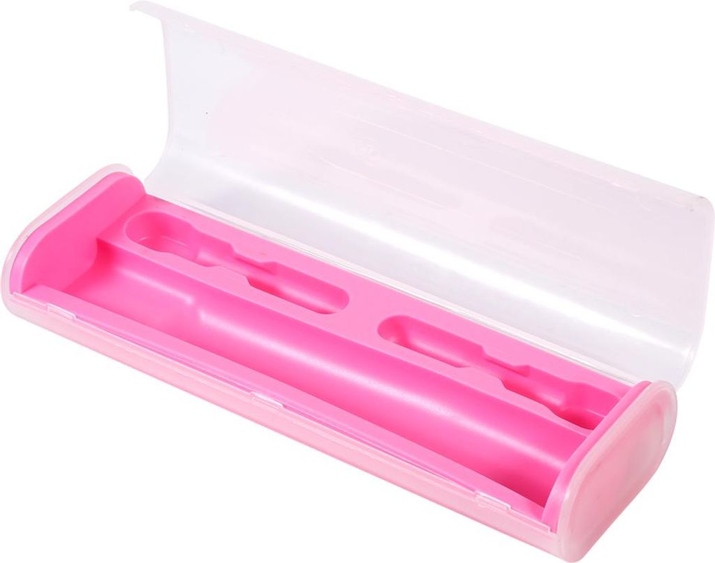 Tragbare Aufbewahrungsbox für elektrische Zahnbürsten von Oral-B, ideal für Reisen und Camping (Pink)