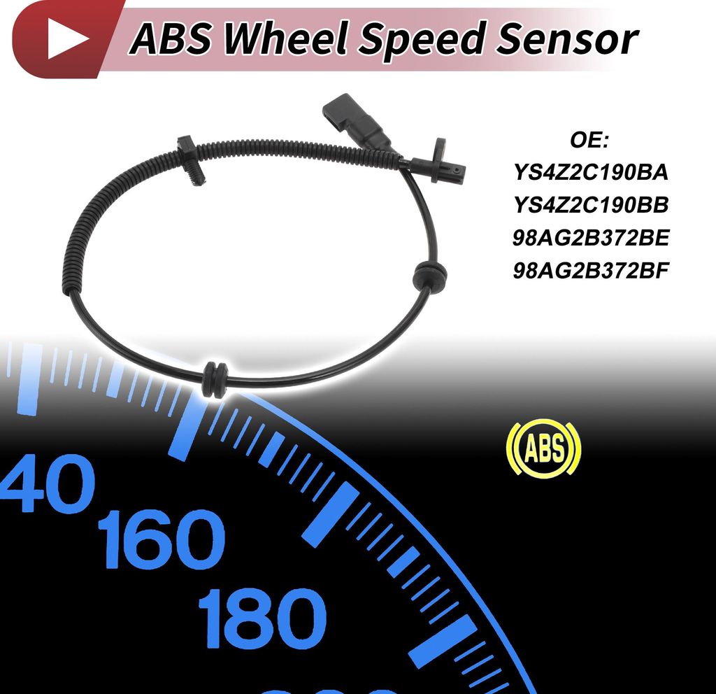 ABS Radgeschwindigkeitssensor ABS Sensor Antiblockiersystem Sensor Nr.YS4Z2C190BA für Ford Focus 2000-2007 Hinten Links Hinten Rechts