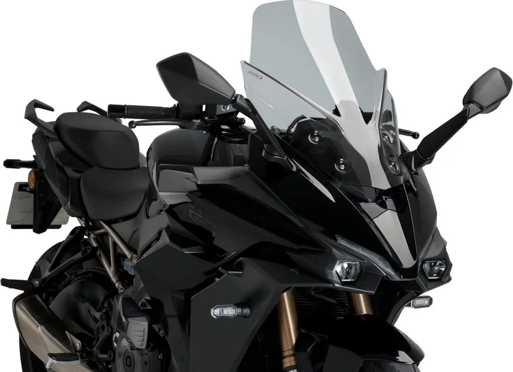 Écran Touring PUIG 545x395mm Fumé Transparent pour Moto Suzuki V-Strom