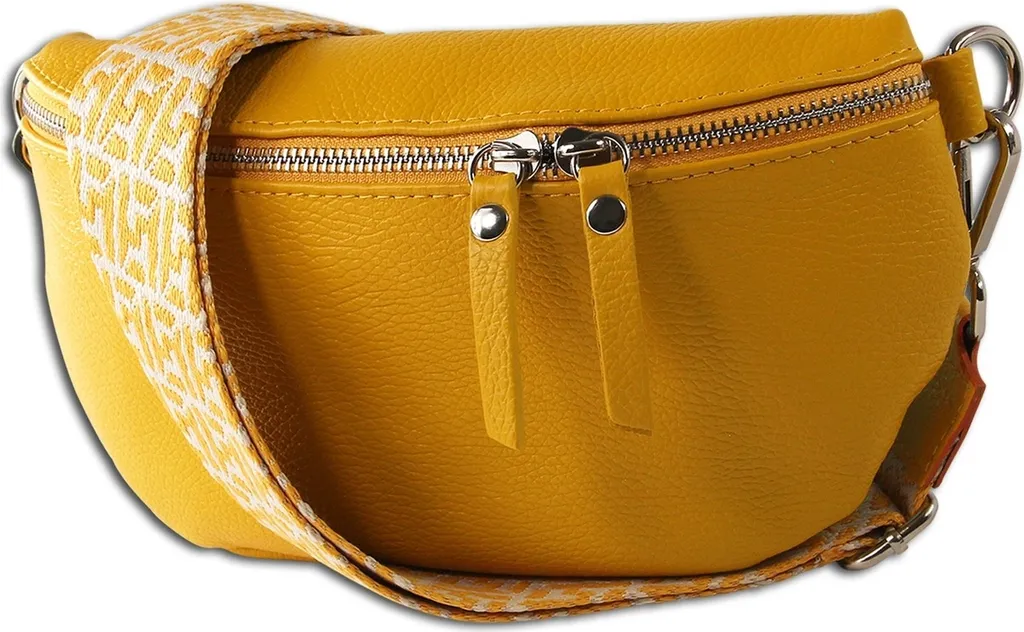 Borsa a Tracolla Toscanto OTT807BY in Pelle Bianca Made in Italy