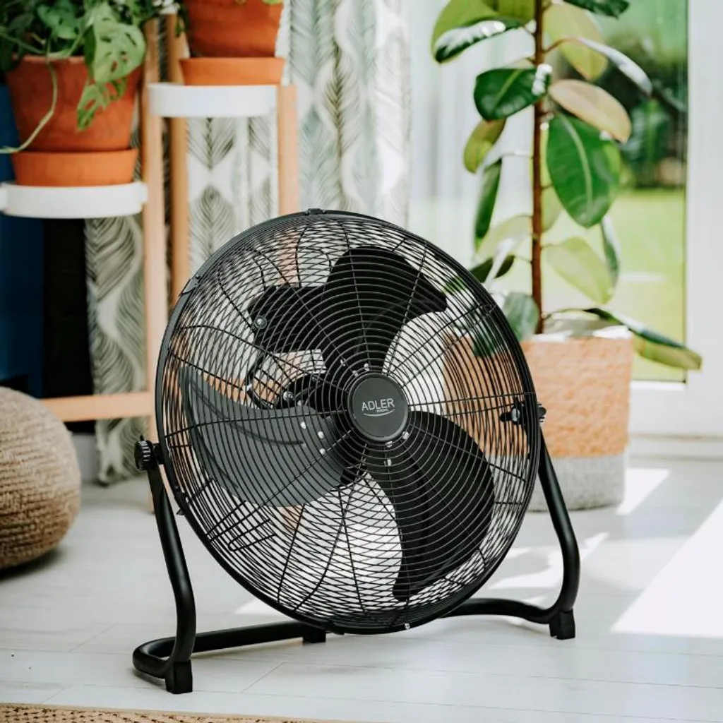 Ventilateur de sol chromé ADLER AD7334 de 45cm avec inclinaison réglable 110W - 14