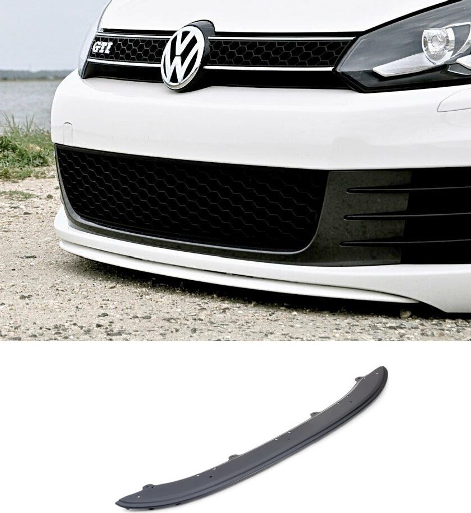 Cup Spoiler Lippe Frontspoiler Stoßstange für VW Golf 6 VI GTI ab 2008-