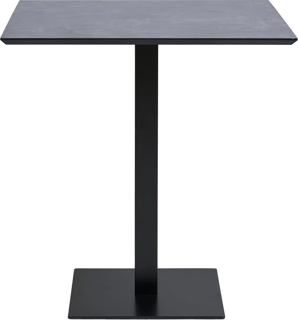 Petite table basse grise de salon modèle Fano en bois et métal laqué