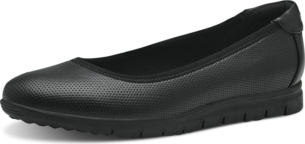 s.Oliver Damen Ballerina sportlich Slip-On 5-22100-42, Größe:37 EU, Farbe:Schwarz