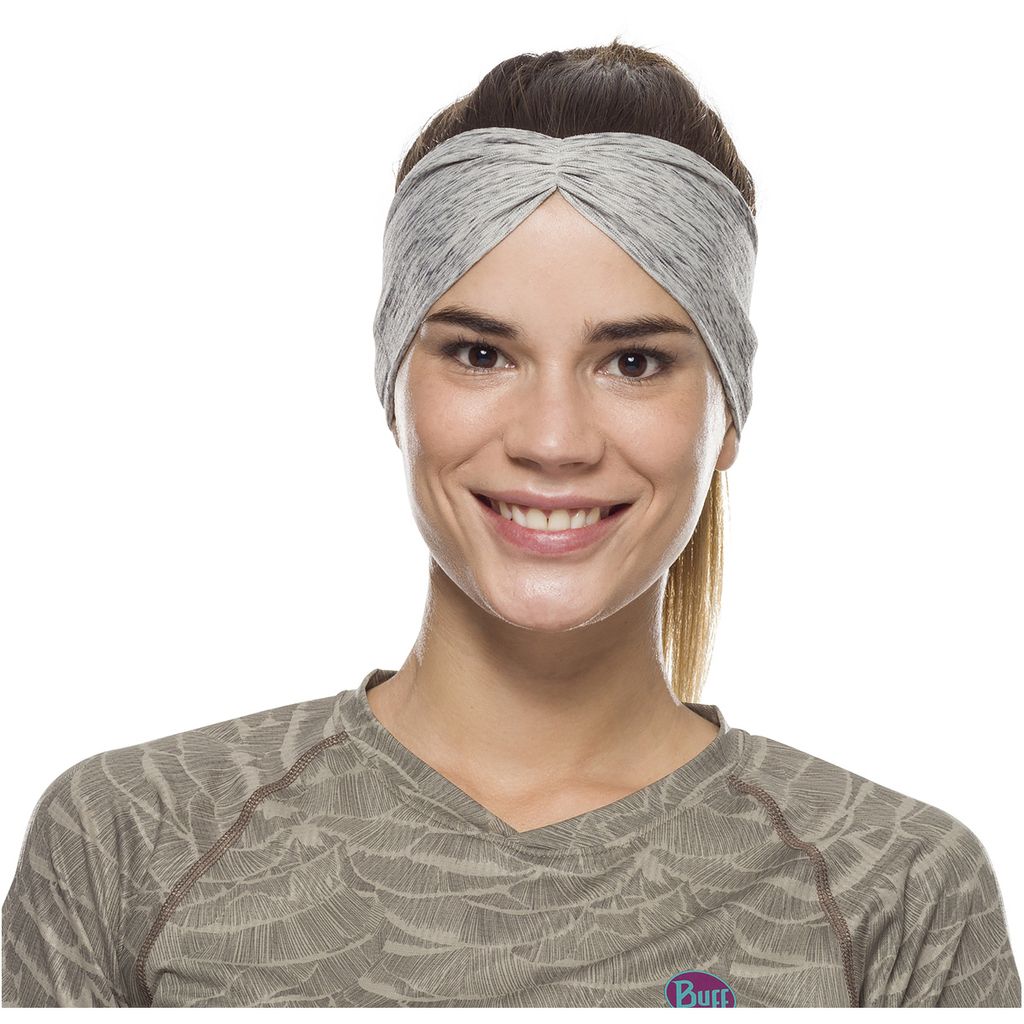 BUFF Coolnet UV+ Tapered Stirnband silver grey htr
