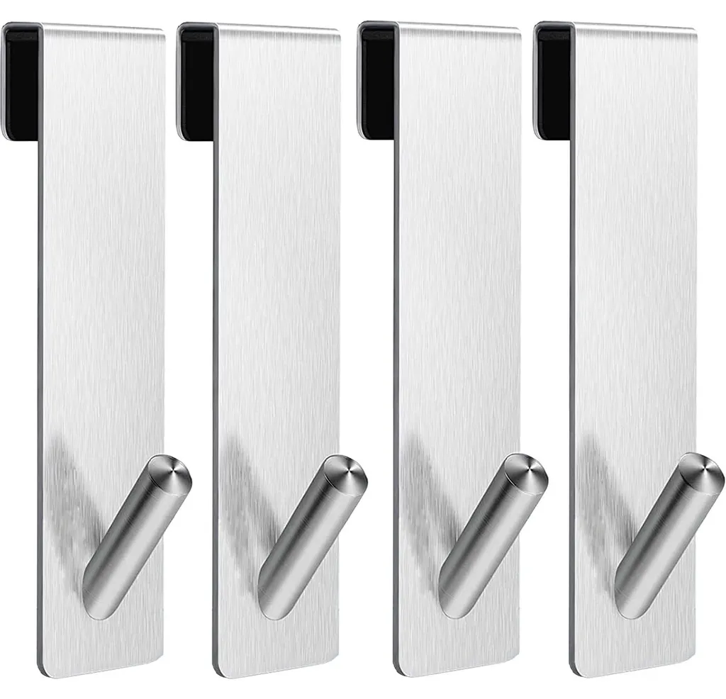 Accessoires de douche pour paroi en verre - Rangement sans perçage x4