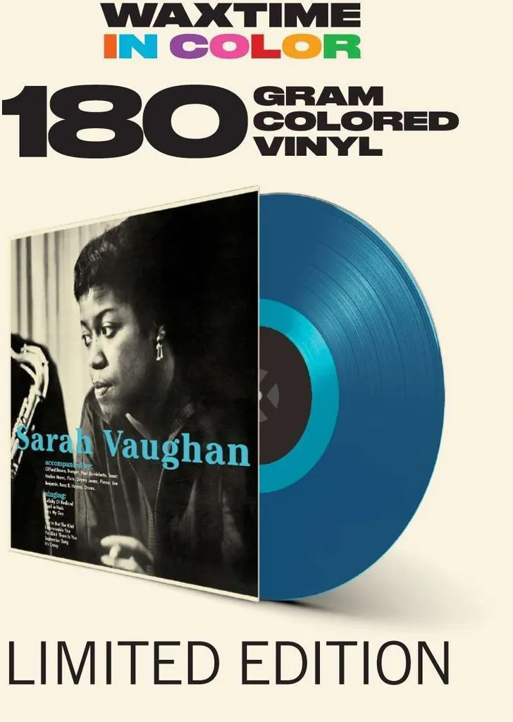 Vinyle Sarah Vaughan with Clifford Brown 180g Édition Limitée Bleue