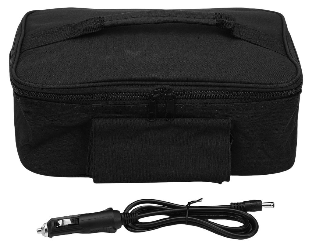 Tragbarer 12-V-Speisewärmer für das Auto, Plug-and-Play, isolierte, elektrisch beheizte Lunchtasche für Autos, LKWs, Wohnmobile, Reisen, schnell...