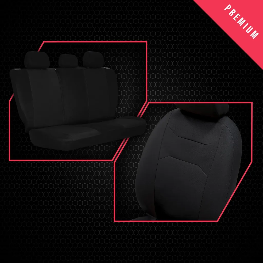Coprisedili Auto Neri Honda Civic V - Comfort e Stile Universale Nero Set - 6