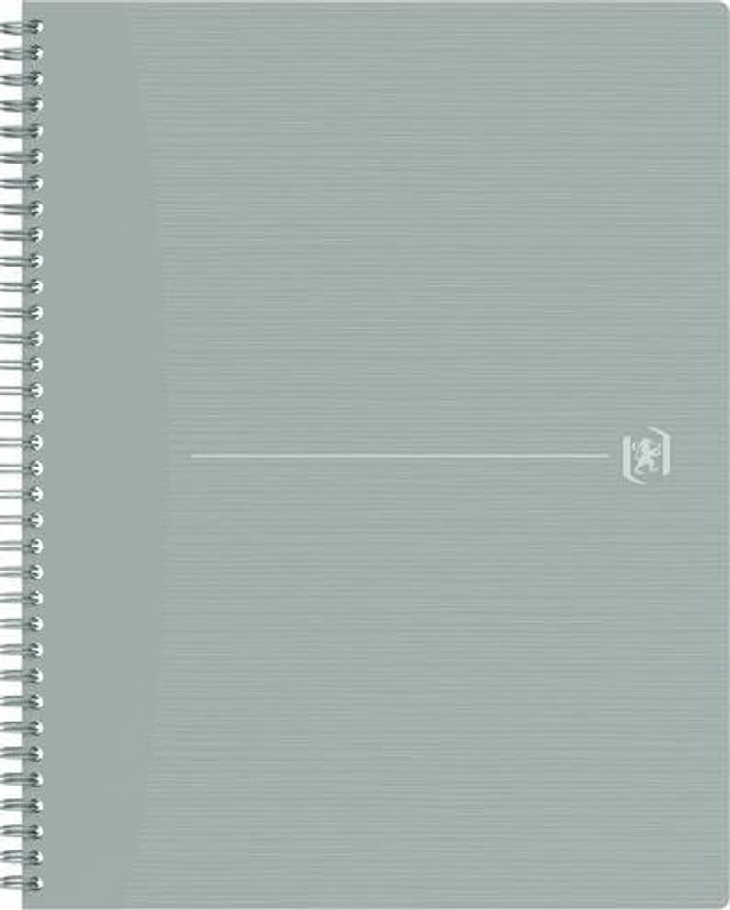 Oxford 400150003, Einfarbig, Grau, A4+, 70 Blätter, Liniertes Papier, Softcover