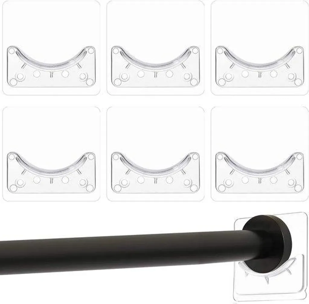 Supports adhésifs cabine douche lot de 6 crochets muraux sans perçage