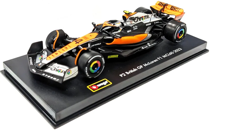 Voiture Miniature F1 McLaren MCL60 Bburago 1:43 de Lando Norris 2023