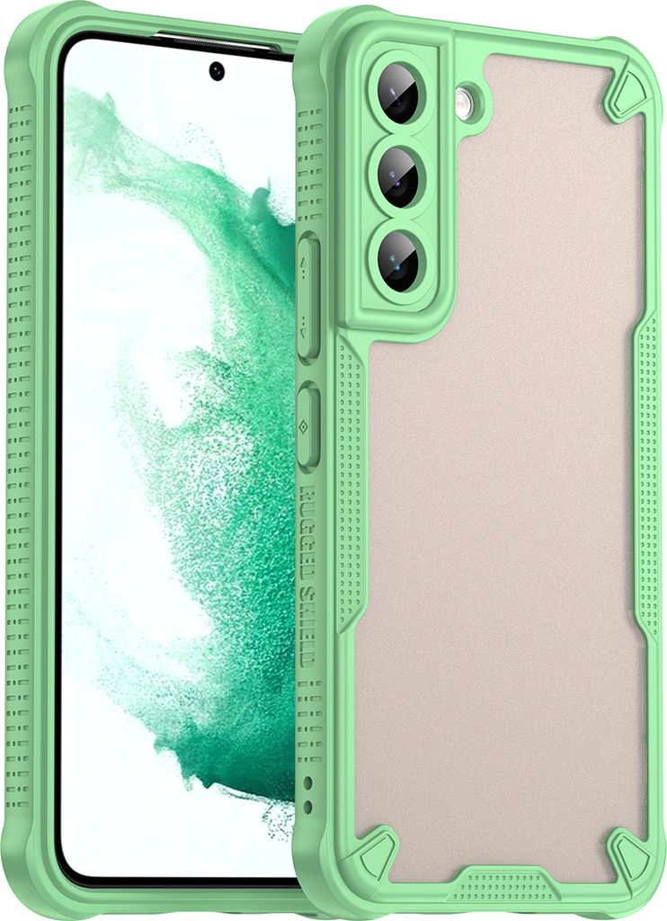 Schutzhülle für Samsung Galaxy S22, transluzente matte Rückseite, TPU Bumper Case Grün