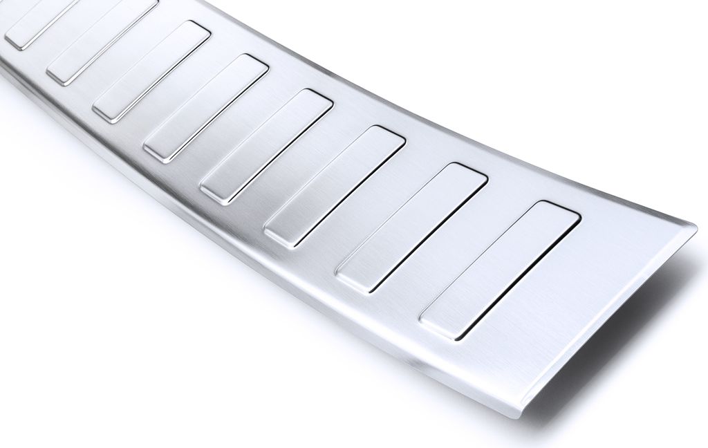 Ladekantenschutz mit Abkantung passend für Skoda Scala Edelstahl 05/2019-2023, Farbe:Silber