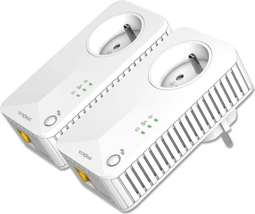 Kit CPL 600 Mbit/s STRONG Powerline 600 DUO pour Réseau Ethernet Stable