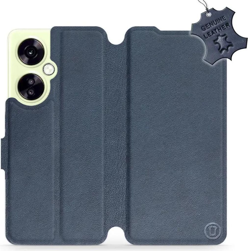 Echtleder Handyhülle für OnePlus Nord CE 3 Lite, Mobiwear Leather, Dunkelblau