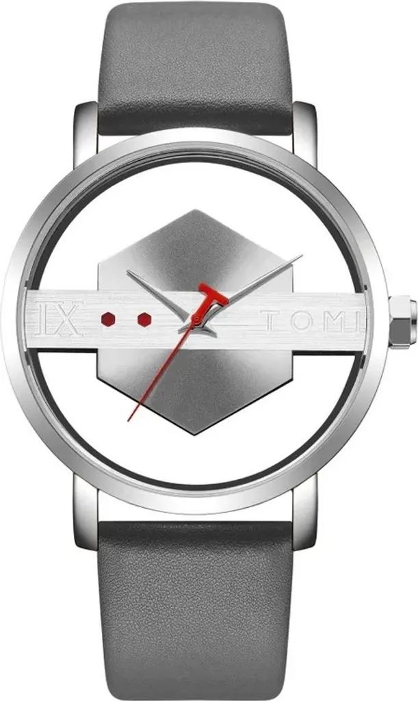 Montre Homme Anti-Rayures Grise : Style Durable KP29115 par TOMI
