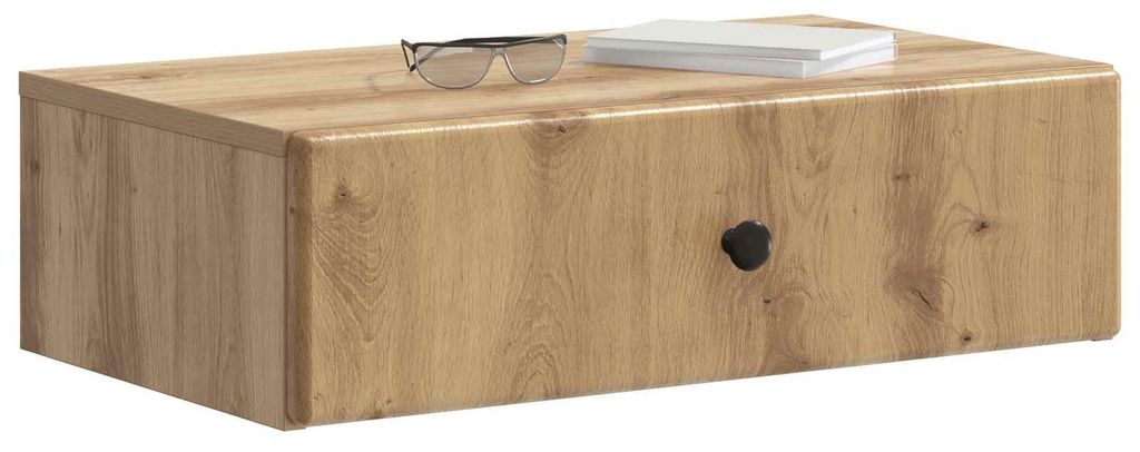 vidaXL Wandmontierter Beistelltisch Artisan-Eiche 59 x 34,5 x 17 cm