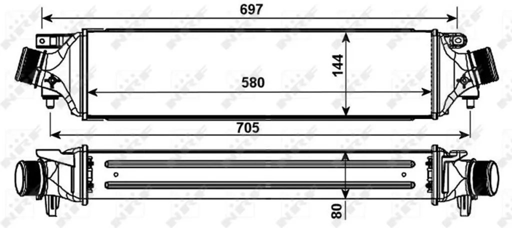 Échangeur Air Turbo NRF 30244 Haute Performance - OE 179400R030 Verso