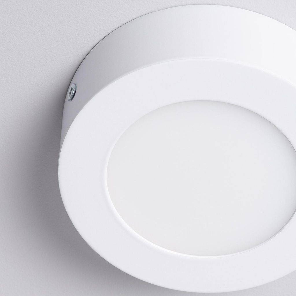 LED-Deckenleuchte 6W Rund Ø120 mm 3000K Warmweiß Produktbild 2