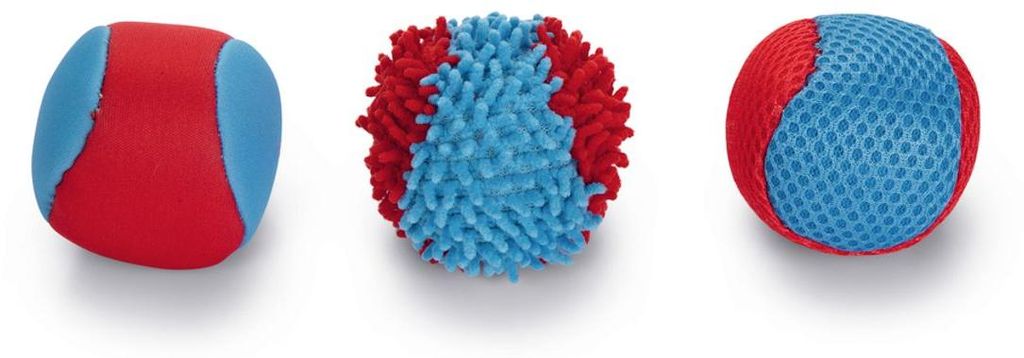 Beeztees Hundespielzeug Splashball blau/rot Durchm: 6,2 cm Produktbild 