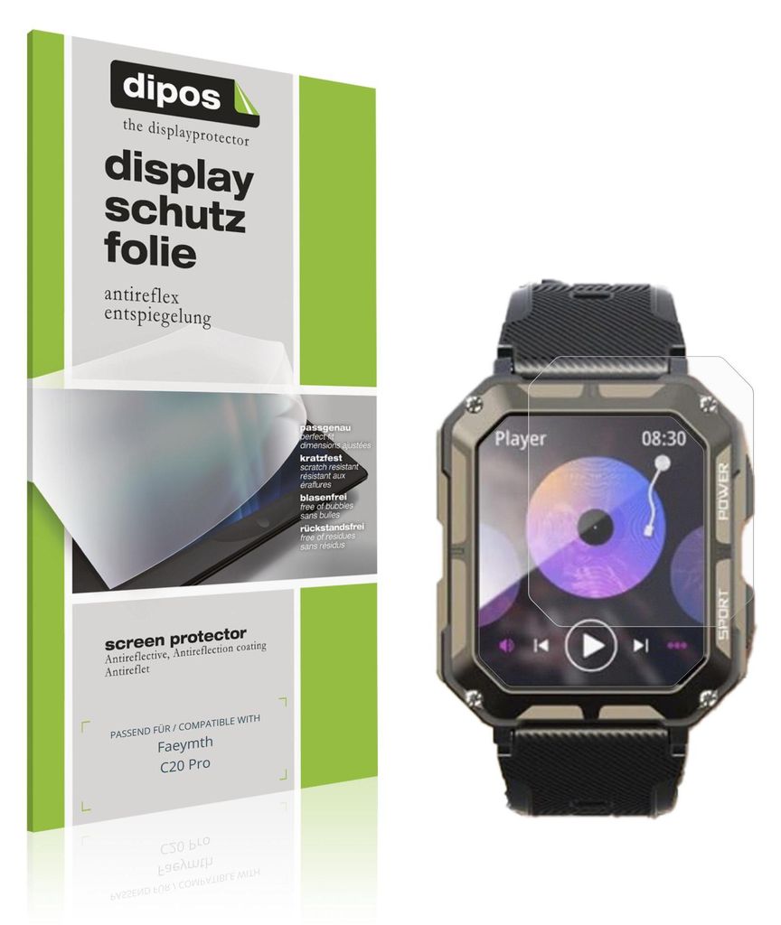 6x Schutzfolie für Faeymth C20 Pro matt Displayschutzfolie Folie Display Schutz dipos