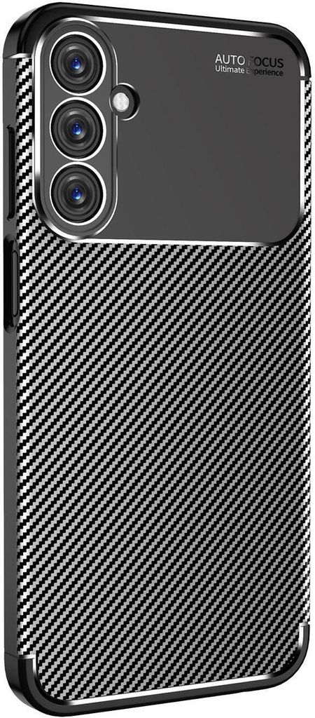 Handy Hülle für Samsung Galaxy A16 / A16 5G Carbon Look Cover Case Schutzhülle Farbe: Schwarz