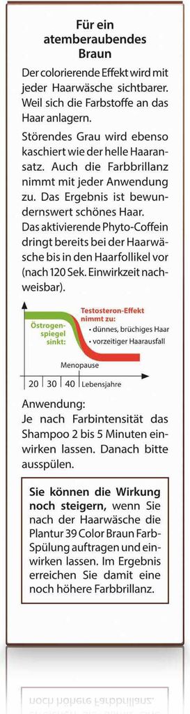 Plantur 39 Color Braun Phyto-Coffein-Shampoo 250 ml Zdjęcie produktu 11