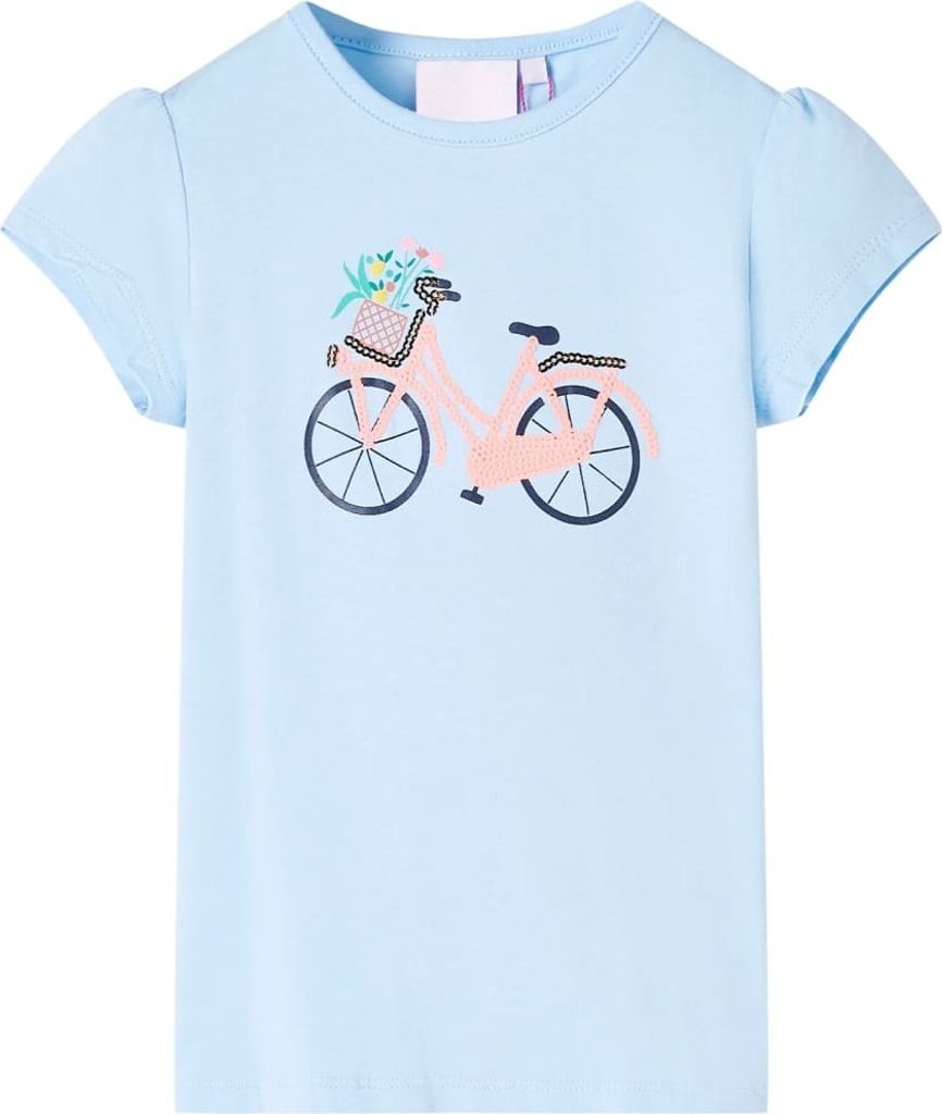 Kinder-T-Shirt Hellblau 128