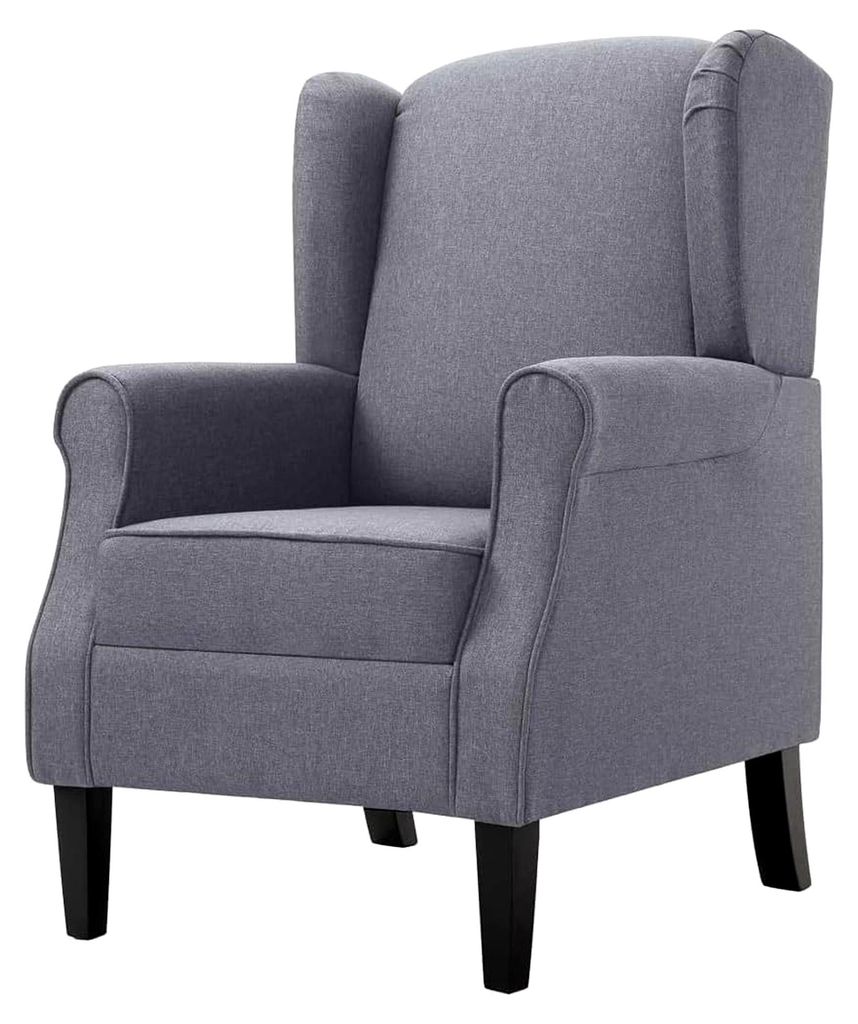 Sessel für Wohnzimmer und Schlafzimmer, modernes Einzelsofa, Loungesessel, Relaxsessel, Dunkelgrau